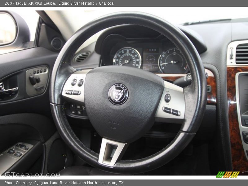 Liquid Silver Metallic / Charcoal 2007 Jaguar XK XK8 Coupe