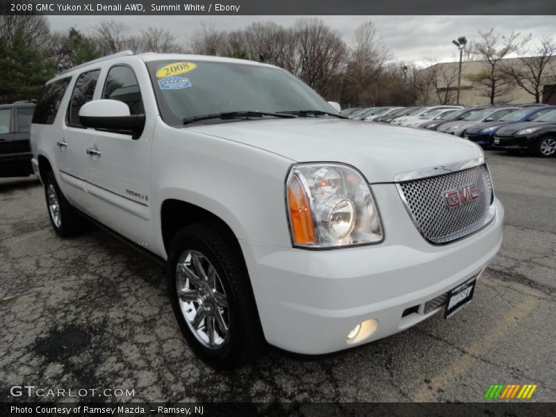 Summit White / Ebony 2008 GMC Yukon XL Denali AWD
