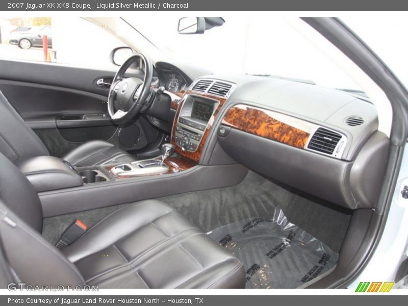 Liquid Silver Metallic / Charcoal 2007 Jaguar XK XK8 Coupe