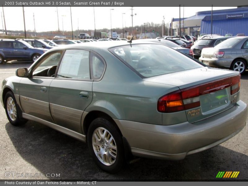 Seamist Green Pearl / Beige 2003 Subaru Outback H6 3.0 Sedan