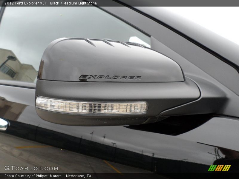 Black / Medium Light Stone 2012 Ford Explorer XLT