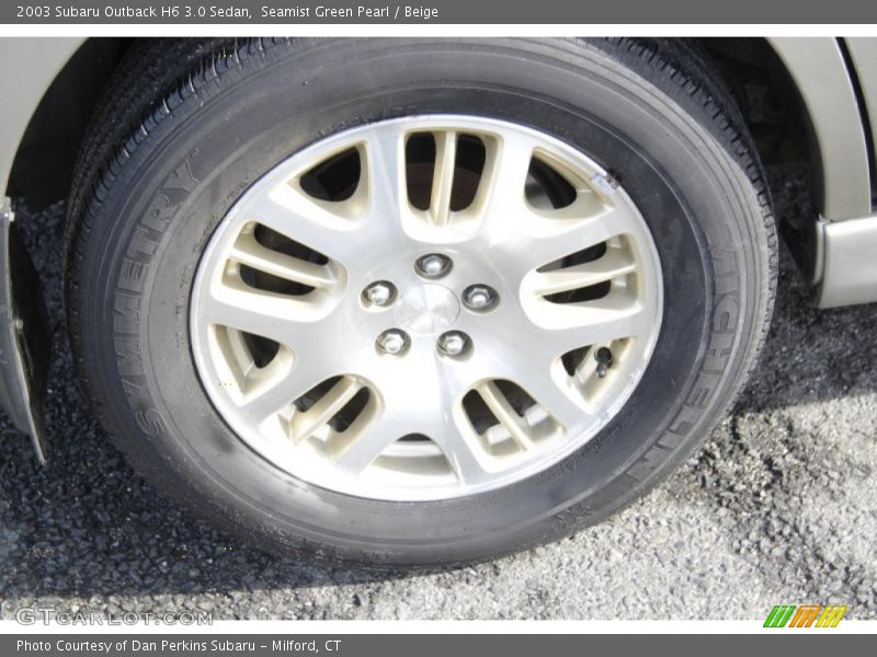 Seamist Green Pearl / Beige 2003 Subaru Outback H6 3.0 Sedan