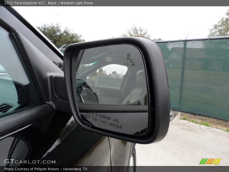 Black / Medium Light Stone 2012 Ford Explorer XLT