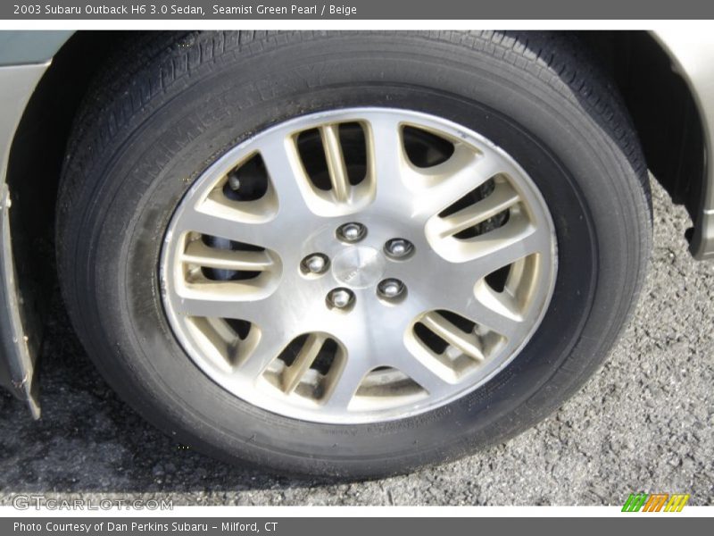 Seamist Green Pearl / Beige 2003 Subaru Outback H6 3.0 Sedan