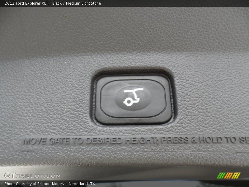 Black / Medium Light Stone 2012 Ford Explorer XLT
