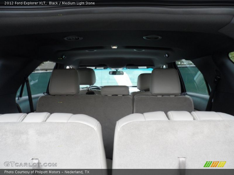 Black / Medium Light Stone 2012 Ford Explorer XLT