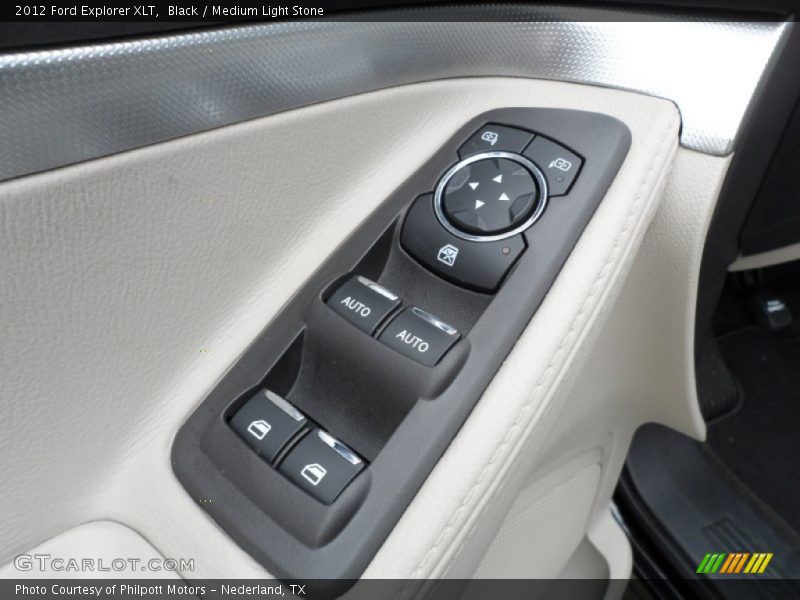 Black / Medium Light Stone 2012 Ford Explorer XLT