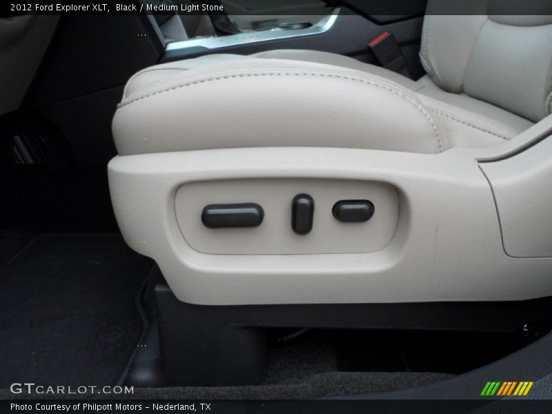 Black / Medium Light Stone 2012 Ford Explorer XLT