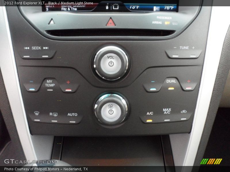 Controls of 2012 Explorer XLT