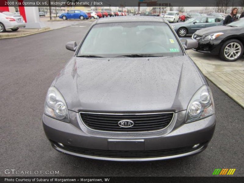 Midnight Gray Metallic / Black 2008 Kia Optima EX V6
