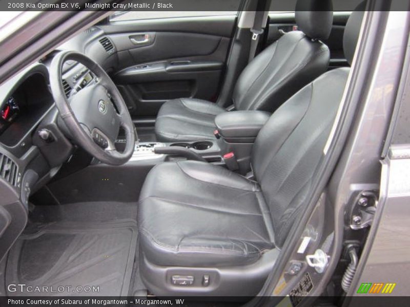 Midnight Gray Metallic / Black 2008 Kia Optima EX V6