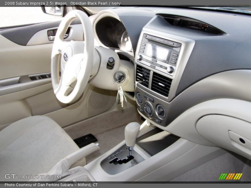 Obsidian Black Pearl / Ivory 2008 Subaru Impreza 2.5i Wagon