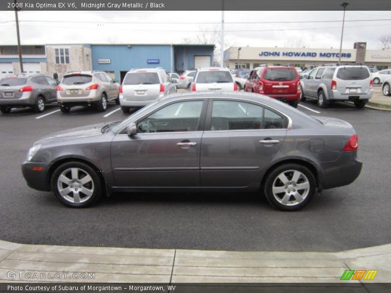 Midnight Gray Metallic / Black 2008 Kia Optima EX V6