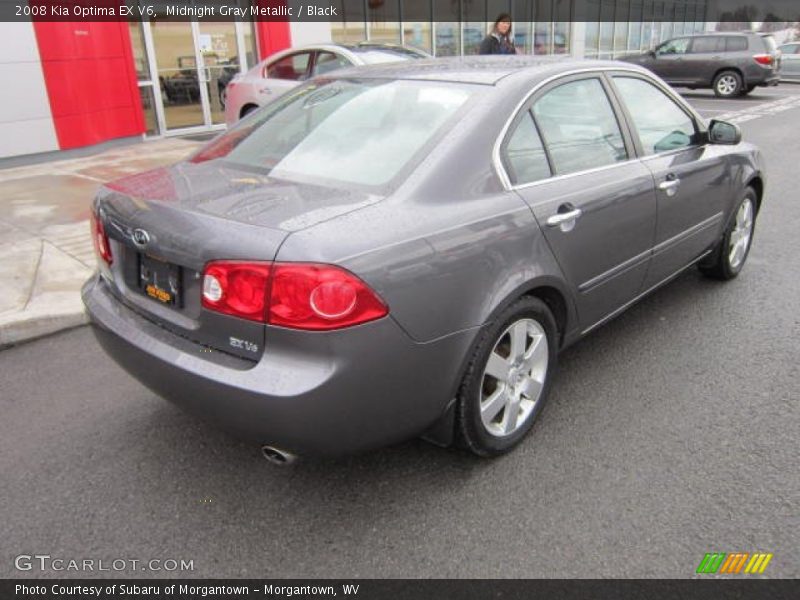 Midnight Gray Metallic / Black 2008 Kia Optima EX V6