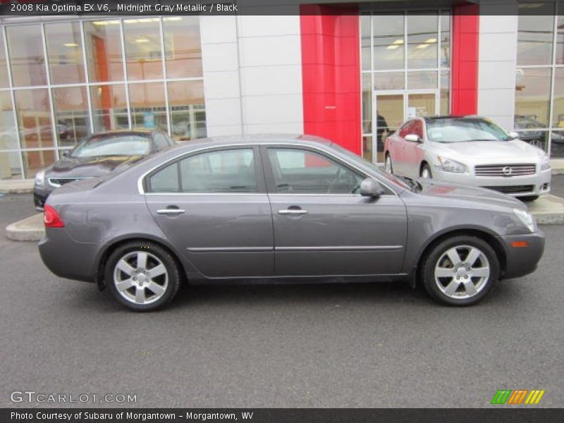 Midnight Gray Metallic / Black 2008 Kia Optima EX V6