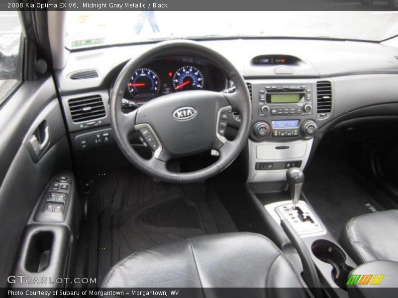 Midnight Gray Metallic / Black 2008 Kia Optima EX V6