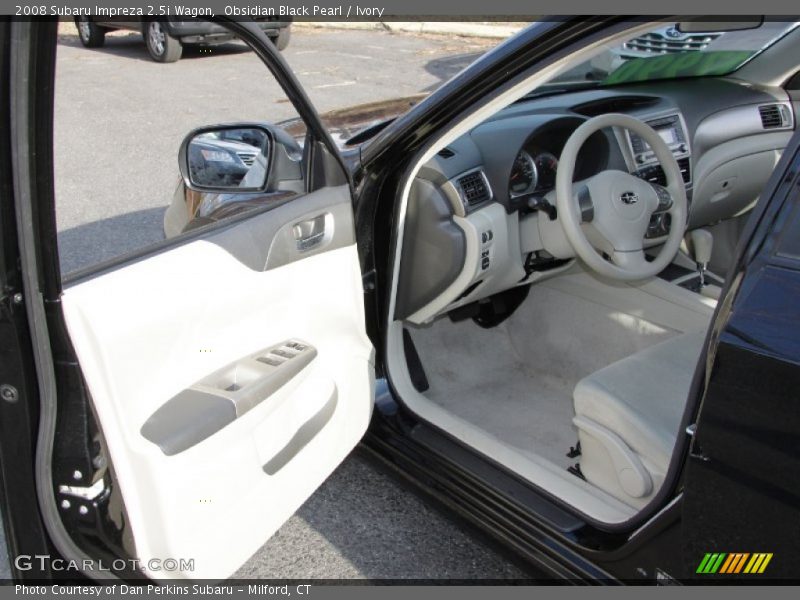 Obsidian Black Pearl / Ivory 2008 Subaru Impreza 2.5i Wagon