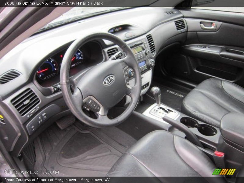 Midnight Gray Metallic / Black 2008 Kia Optima EX V6