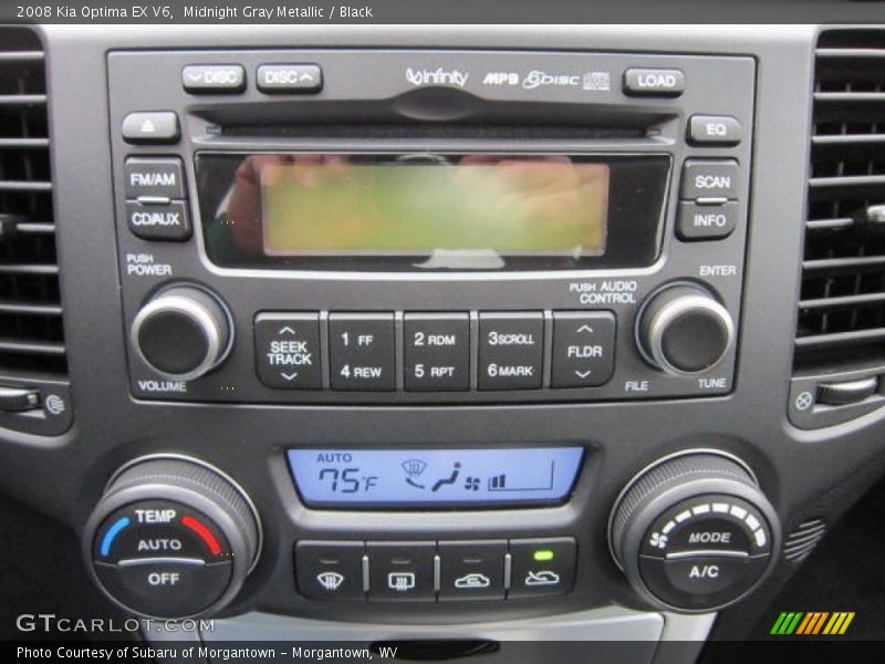 Midnight Gray Metallic / Black 2008 Kia Optima EX V6