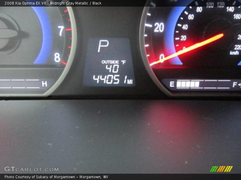 Midnight Gray Metallic / Black 2008 Kia Optima EX V6