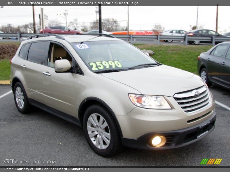 Harvest Gold Metallic / Desert Beige 2009 Subaru Tribeca Limited 5 Passenger