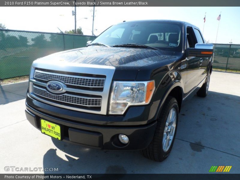 Tuxedo Black / Sienna Brown Leather/Black 2010 Ford F150 Platinum SuperCrew