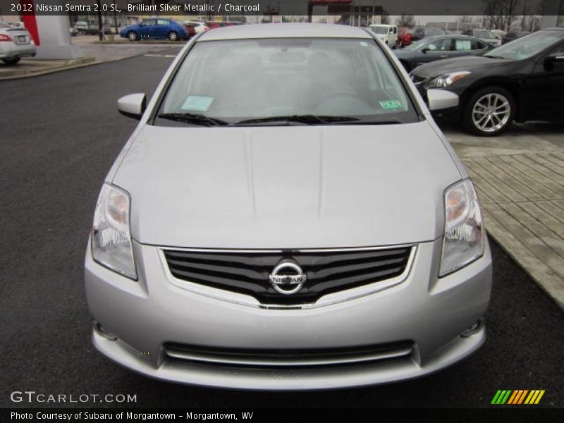 Brilliant Silver Metallic / Charcoal 2012 Nissan Sentra 2.0 SL
