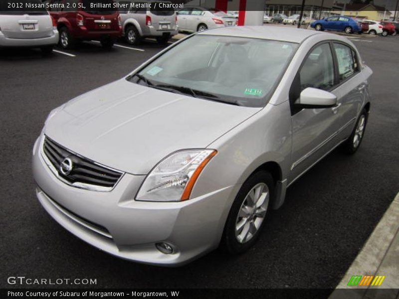 Brilliant Silver Metallic / Charcoal 2012 Nissan Sentra 2.0 SL