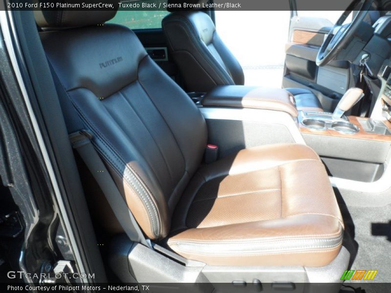 Tuxedo Black / Sienna Brown Leather/Black 2010 Ford F150 Platinum SuperCrew