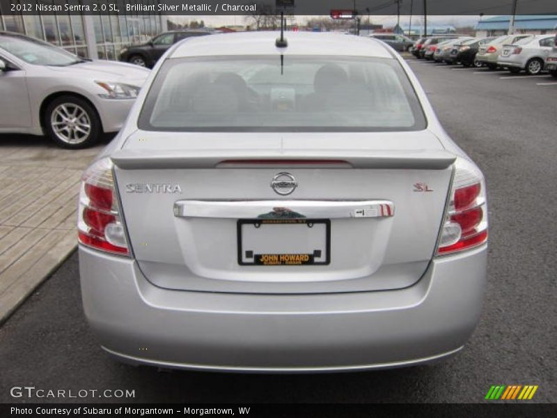 Brilliant Silver Metallic / Charcoal 2012 Nissan Sentra 2.0 SL