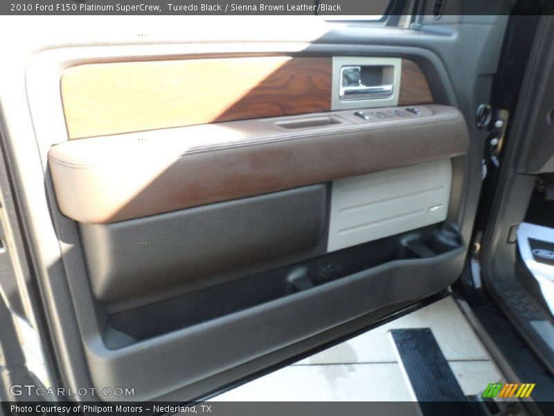 Tuxedo Black / Sienna Brown Leather/Black 2010 Ford F150 Platinum SuperCrew