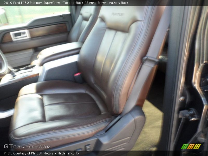 Tuxedo Black / Sienna Brown Leather/Black 2010 Ford F150 Platinum SuperCrew
