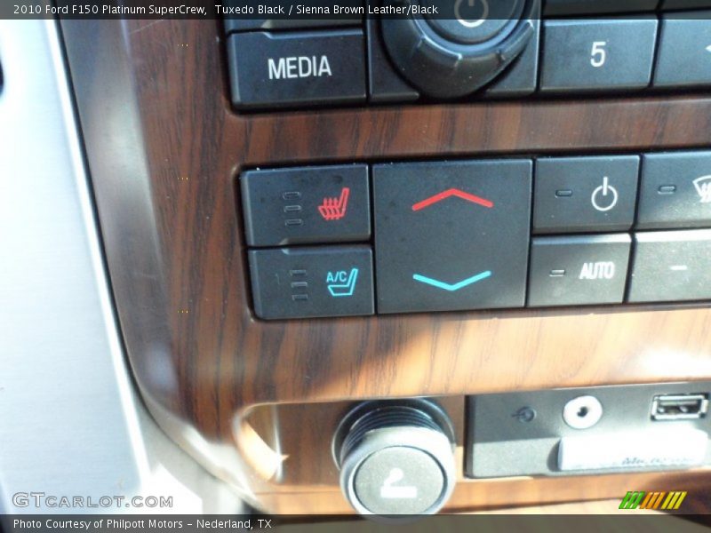 Tuxedo Black / Sienna Brown Leather/Black 2010 Ford F150 Platinum SuperCrew