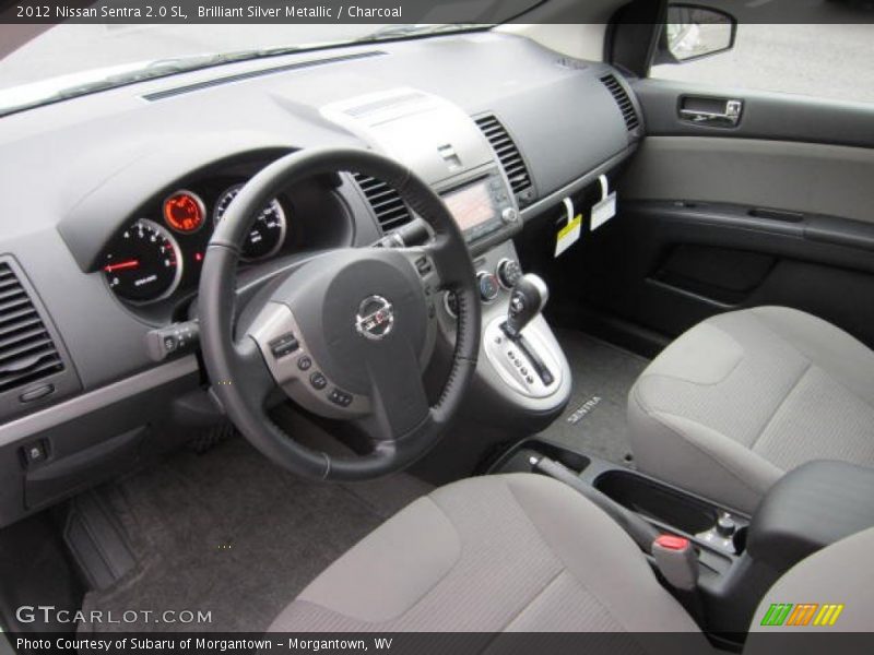 Brilliant Silver Metallic / Charcoal 2012 Nissan Sentra 2.0 SL