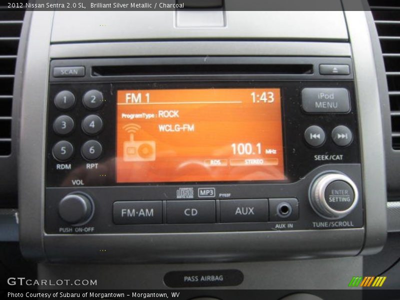 Brilliant Silver Metallic / Charcoal 2012 Nissan Sentra 2.0 SL