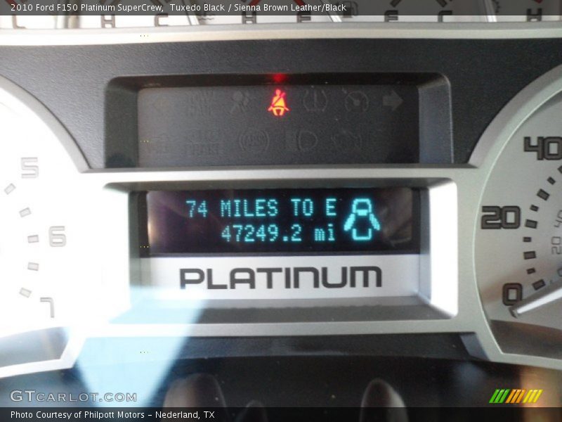 Tuxedo Black / Sienna Brown Leather/Black 2010 Ford F150 Platinum SuperCrew