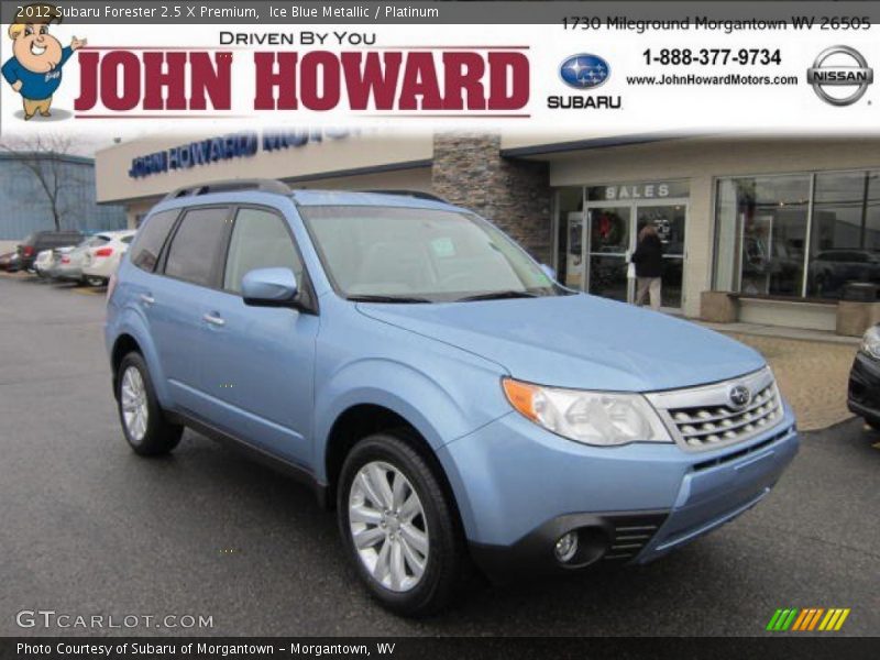 Ice Blue Metallic / Platinum 2012 Subaru Forester 2.5 X Premium