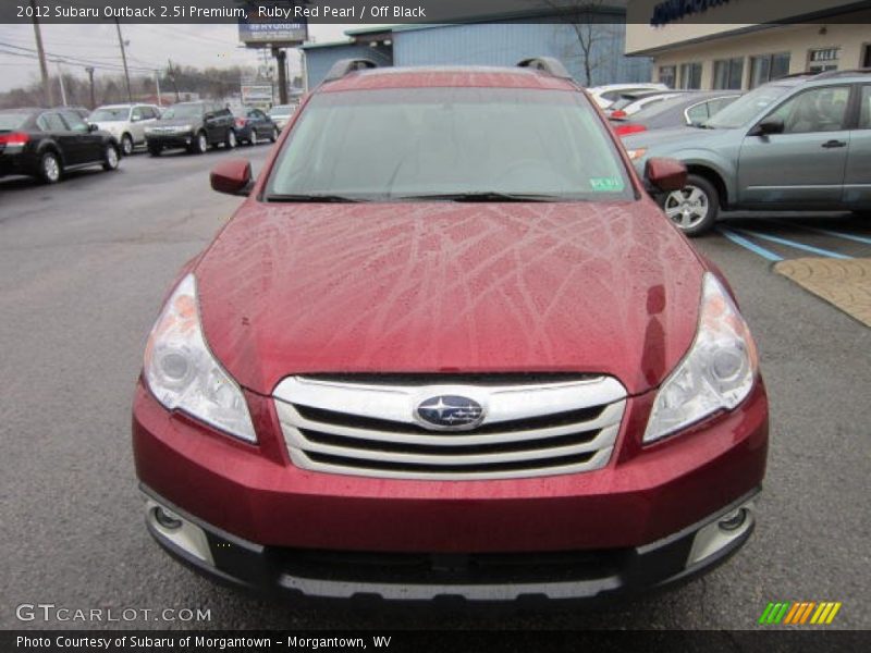 Ruby Red Pearl / Off Black 2012 Subaru Outback 2.5i Premium