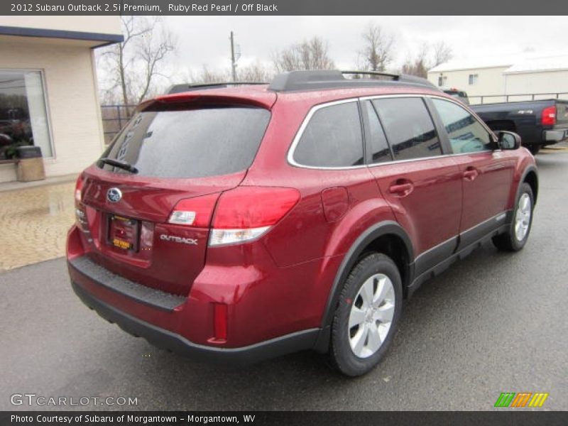 Ruby Red Pearl / Off Black 2012 Subaru Outback 2.5i Premium
