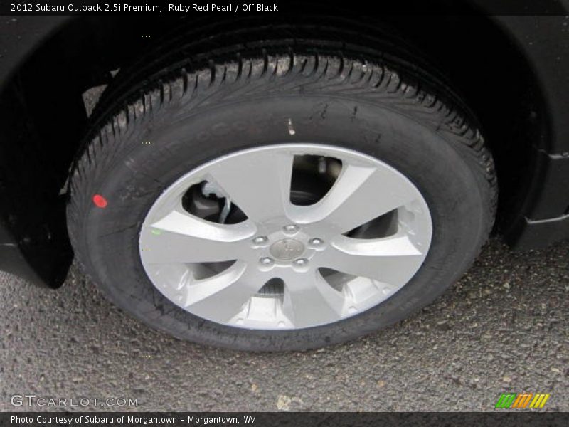 Ruby Red Pearl / Off Black 2012 Subaru Outback 2.5i Premium