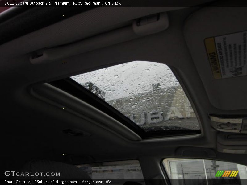 Ruby Red Pearl / Off Black 2012 Subaru Outback 2.5i Premium