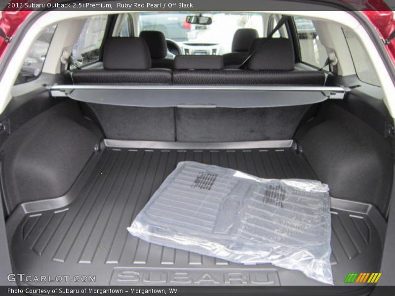 Ruby Red Pearl / Off Black 2012 Subaru Outback 2.5i Premium