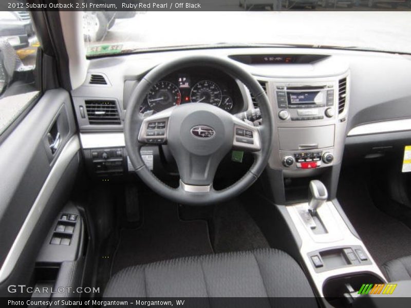 Ruby Red Pearl / Off Black 2012 Subaru Outback 2.5i Premium