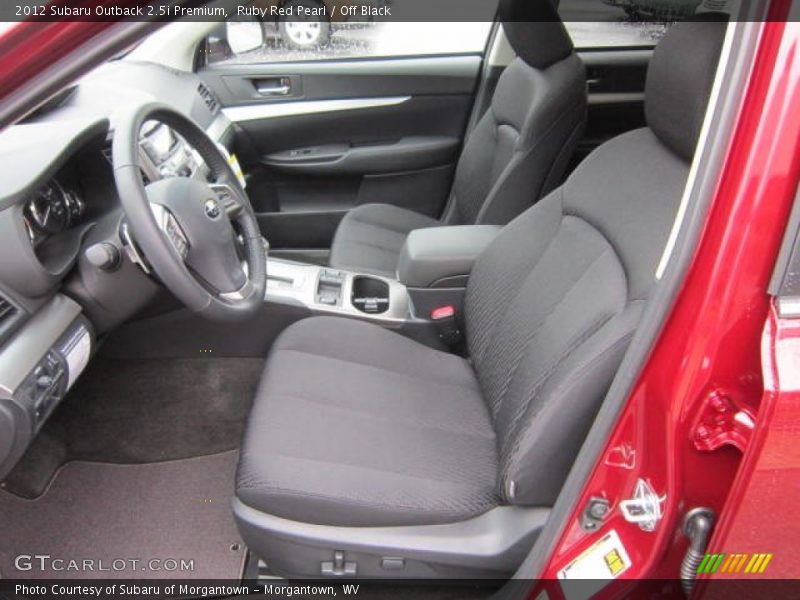 Ruby Red Pearl / Off Black 2012 Subaru Outback 2.5i Premium
