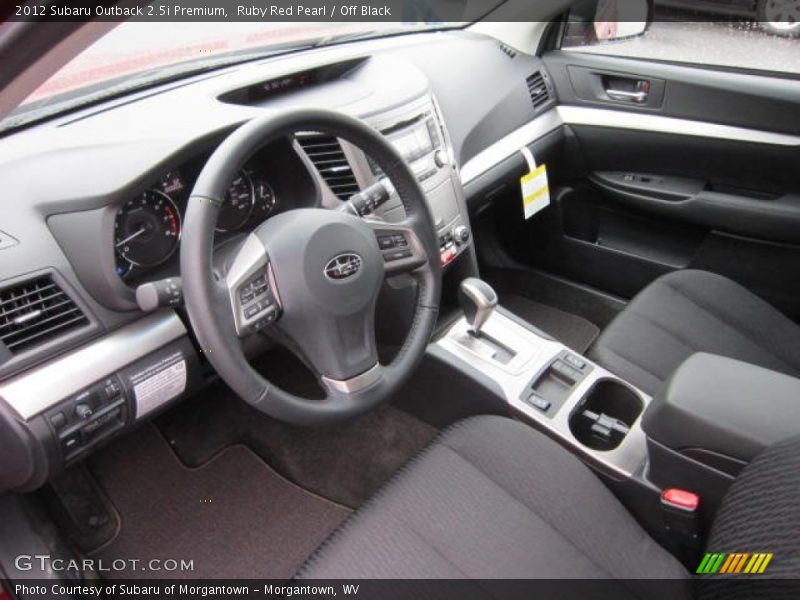  2012 Outback 2.5i Premium Off Black Interior