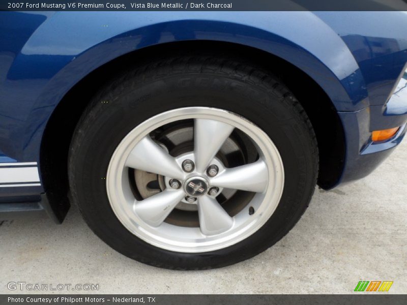 Vista Blue Metallic / Dark Charcoal 2007 Ford Mustang V6 Premium Coupe