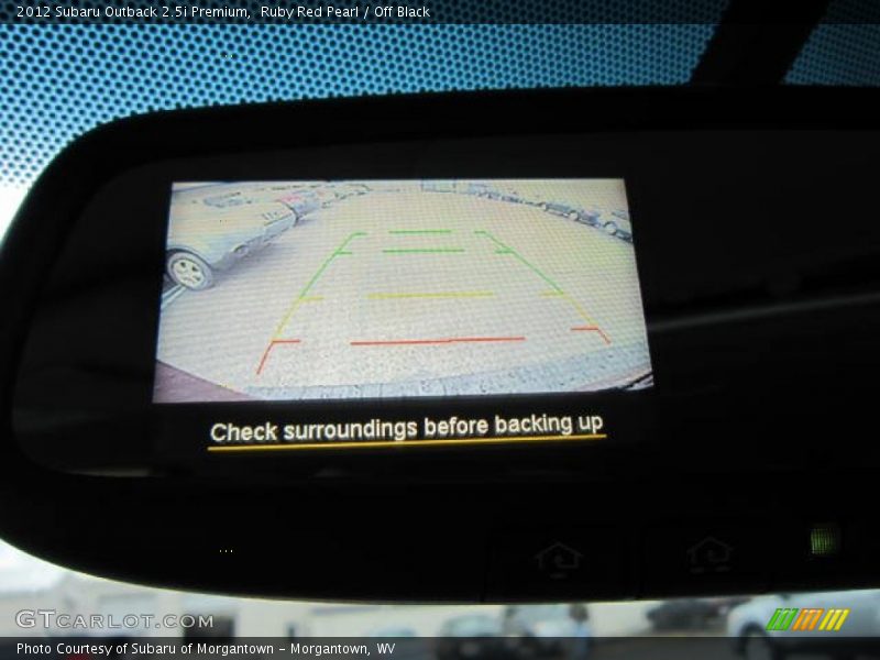 Ruby Red Pearl / Off Black 2012 Subaru Outback 2.5i Premium