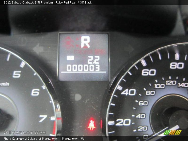 Ruby Red Pearl / Off Black 2012 Subaru Outback 2.5i Premium