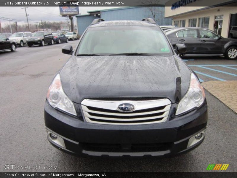 Deep Indigo Pearl / Warm Ivory 2012 Subaru Outback 2.5i Premium