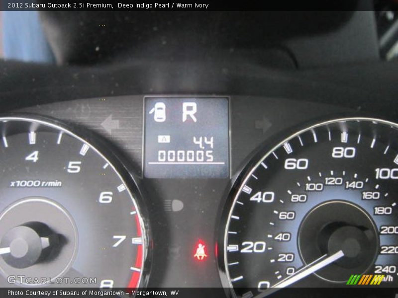 Deep Indigo Pearl / Warm Ivory 2012 Subaru Outback 2.5i Premium